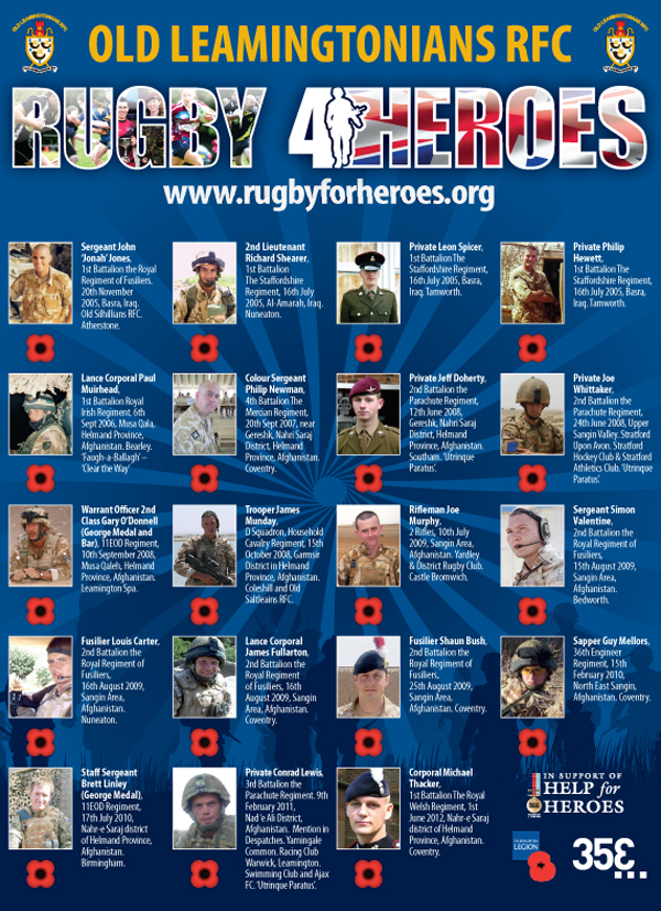Rugby4Heroes Our Fallen