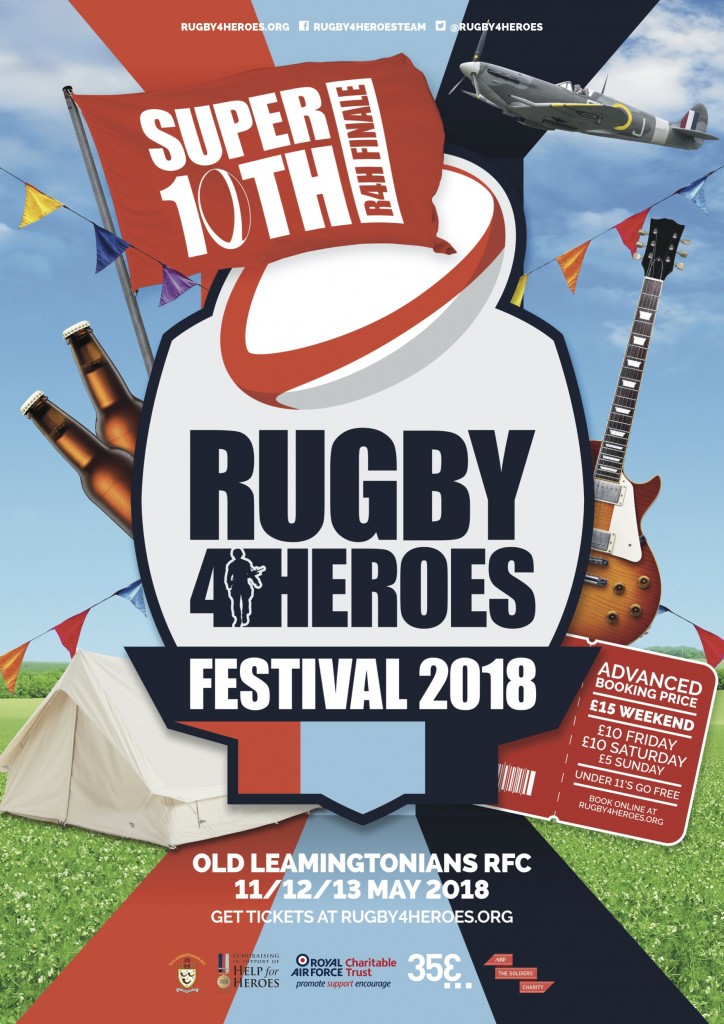 Rugby4Heroes 2018 Festival Advanced Tickets now on sale !! Old