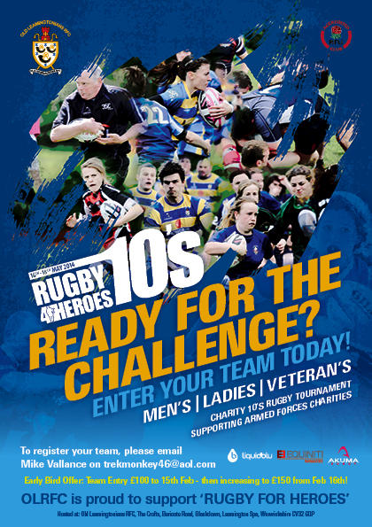 2014 OLRFC Rugby4Heroes Festival - Team Registration now open!